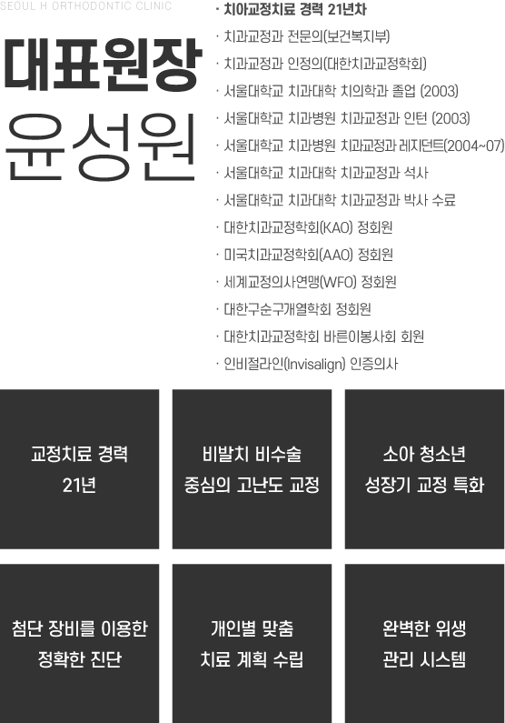 서울H교정치과원장소개